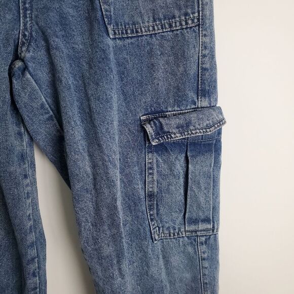 Simple Society Denim Cargo Jeans, Size 7/28 - Picture 5 of 8